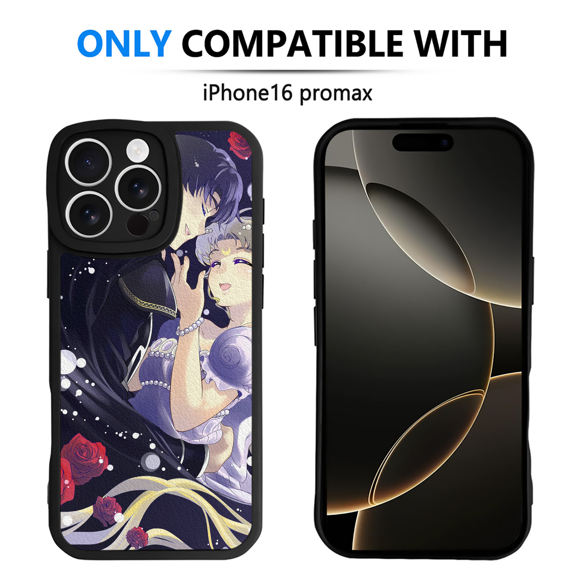 （画像用） 美少女戦士セーラームーン Sailor Moon 【iPhone 16シリーズ対応】シリコンスマホケース（レザー調） 材質：シリコン